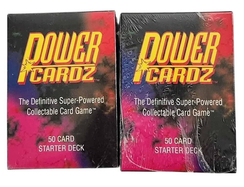 Power Cardz Vintage CCG 50 Card Starter Deck Lot Of 2 1995 Brand New